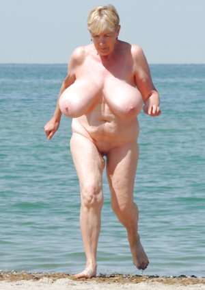 Granny on Beach Pictures